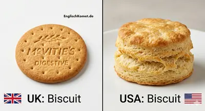 Brot auf Englisch: Alle Brotarten, Brötchen und Backwaren 5 Biscuit (UK) vs. biscuit (US)
