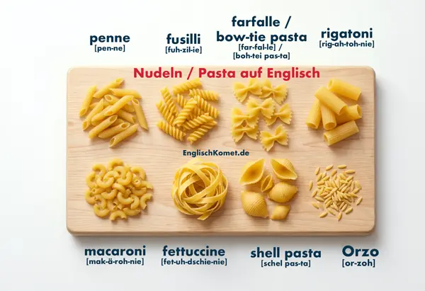 Nudeln auf Englisch: Wörter und Wissen für Pasta-Liebhaber 3 Nudeln auf Englisch - Nudelsorten