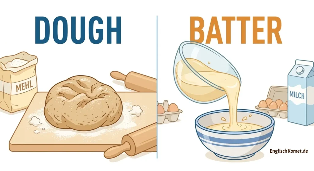 backen unterschied batter dough 1