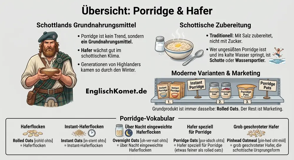 Übersicht Porrifge und Hafer - Ursprung und Nutzen heute