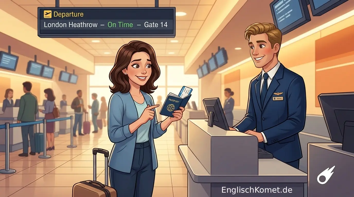 Englisch auf Reisen: 77 Sätze die wirklich funktionieren, mit Aussprache 3 Am Flughafen auf Englisch – Check-in Szene mit Tipps für Reisende